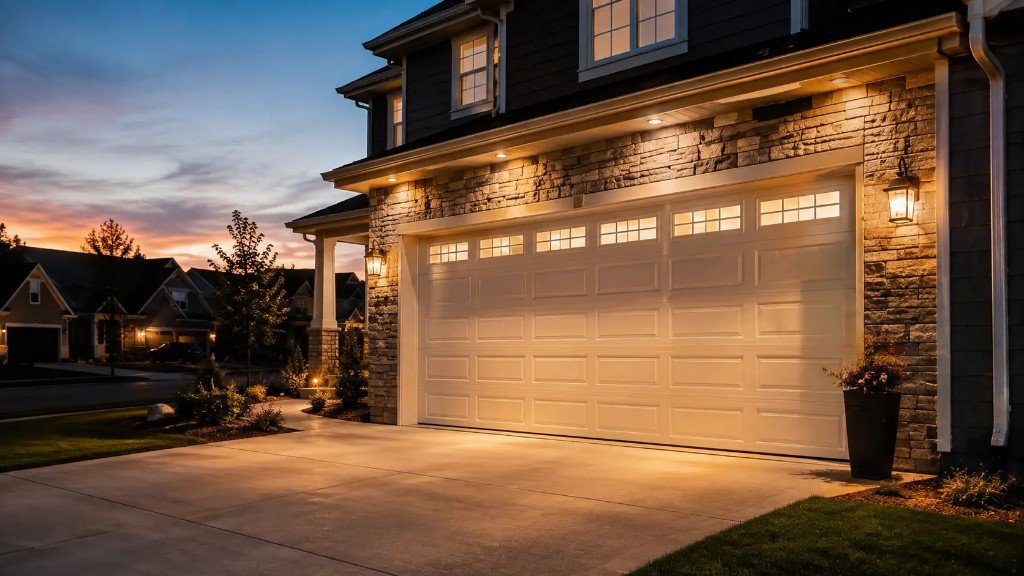 Inspecting garage door panels and weather seals in Midland TX
